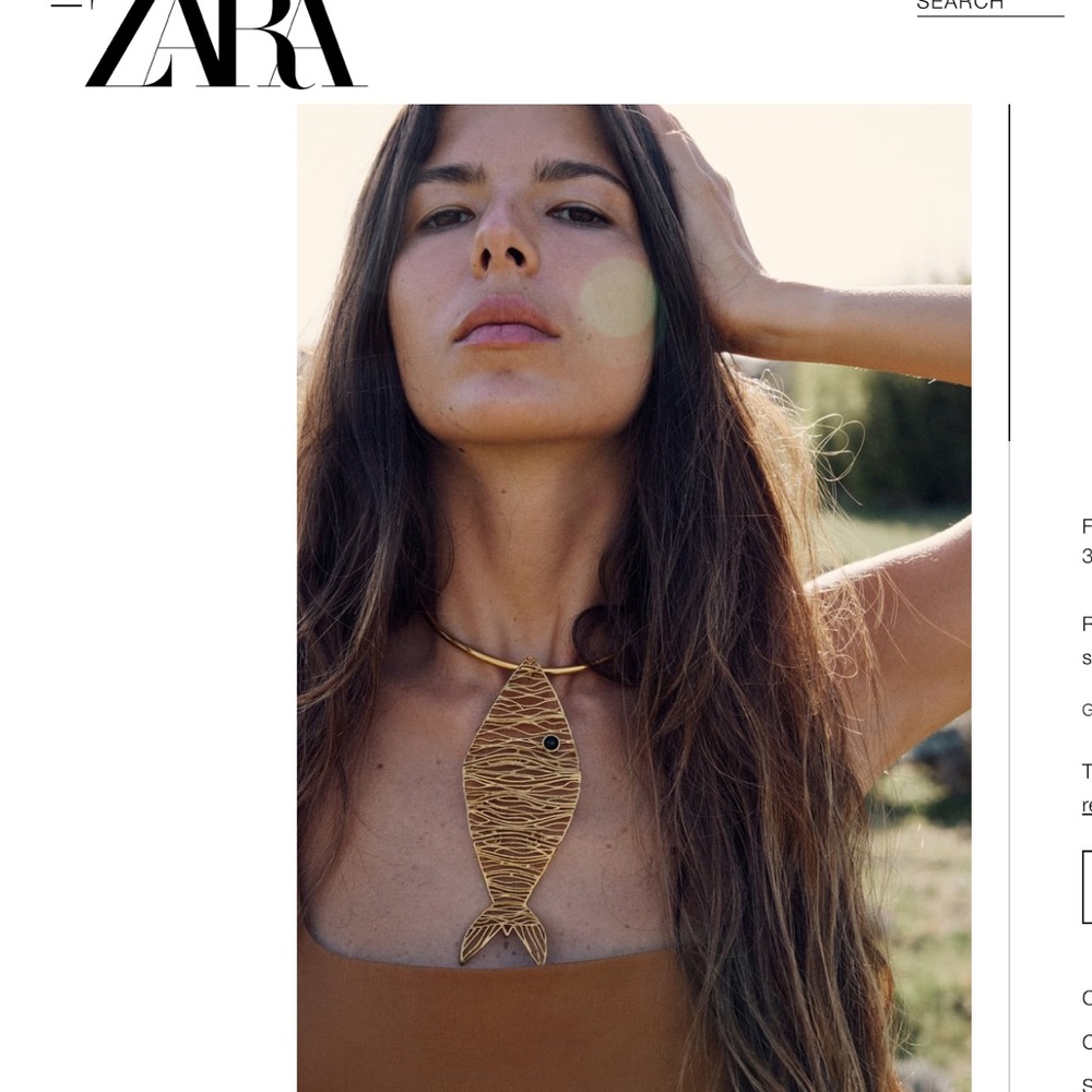 New Zara Fish Choker Necklace - Picture 13 of 15